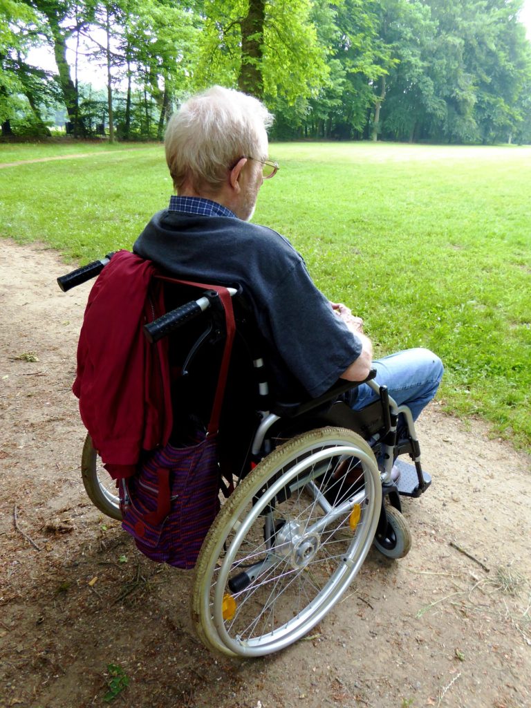 old man wheelchair