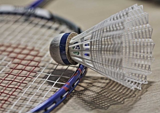 Badminton Racquet and Shuttlecock