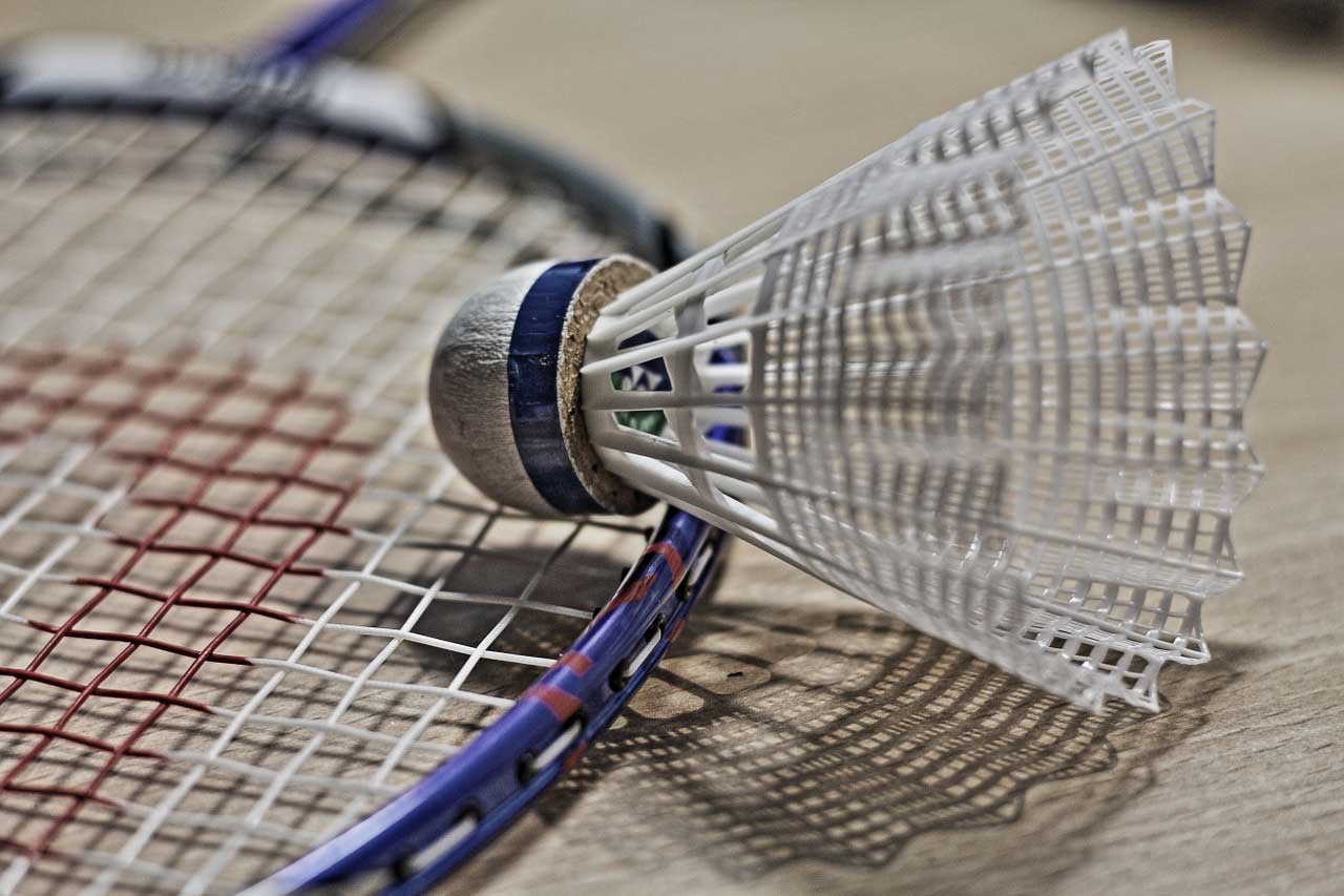 Badminton Racquet and Shuttlecock