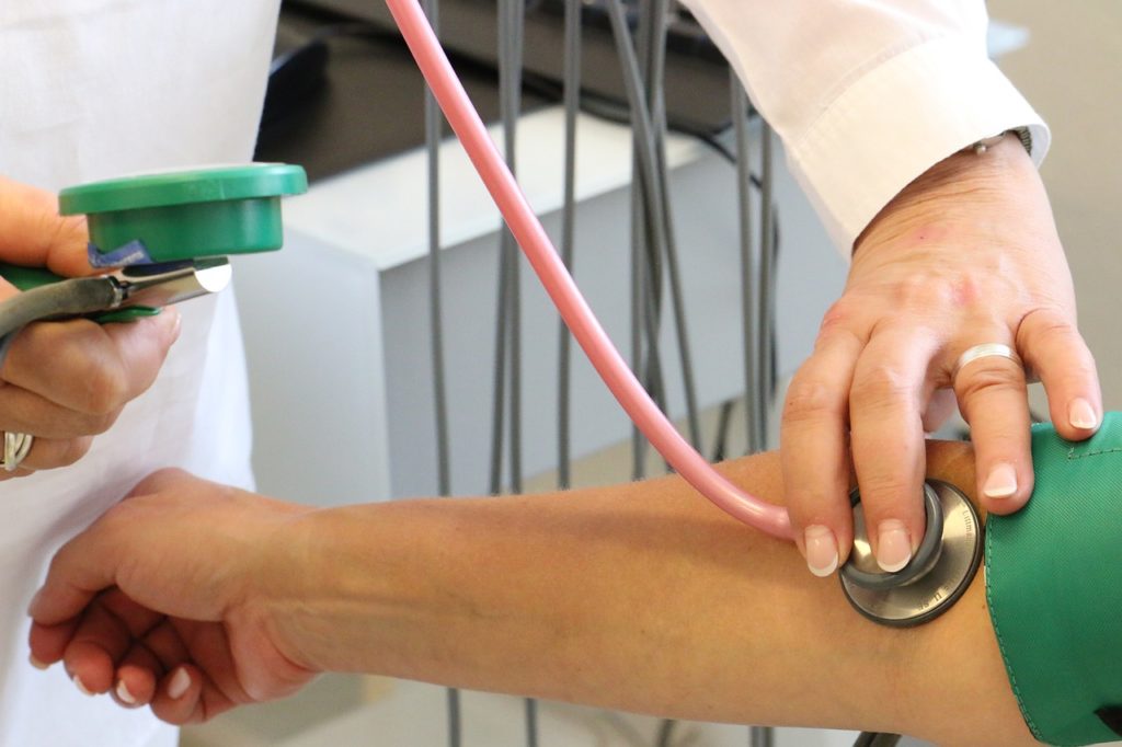 Blood Pressure check during health tests