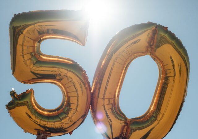 50th birthday balloons