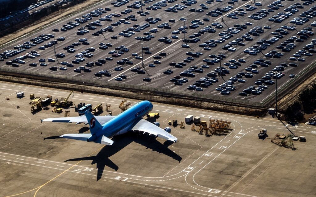 Car parking at the airport