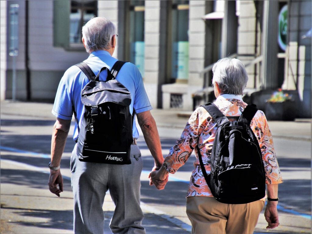 older people travelling